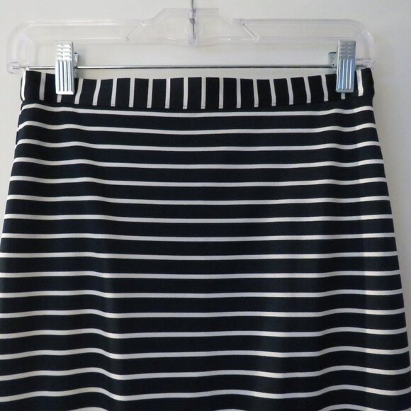 HEIDI MERRICK Kubo Navy White Striped Pencil Skirt Coastal Preppy - Size S - Picture 5 of 14